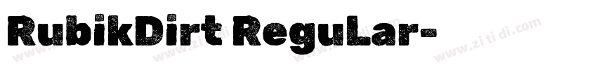 RubikDirt ReguLar字体转换